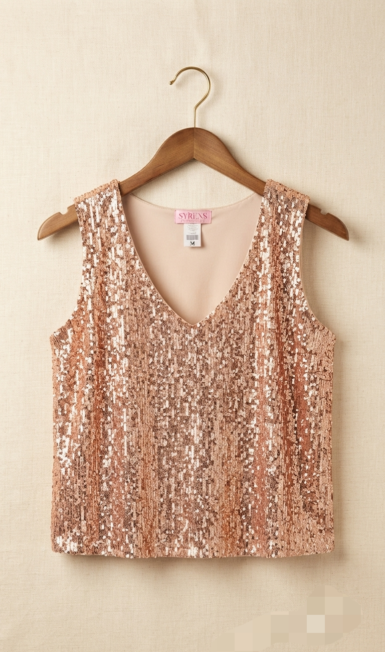 Blusa Lentejuelas manga corta